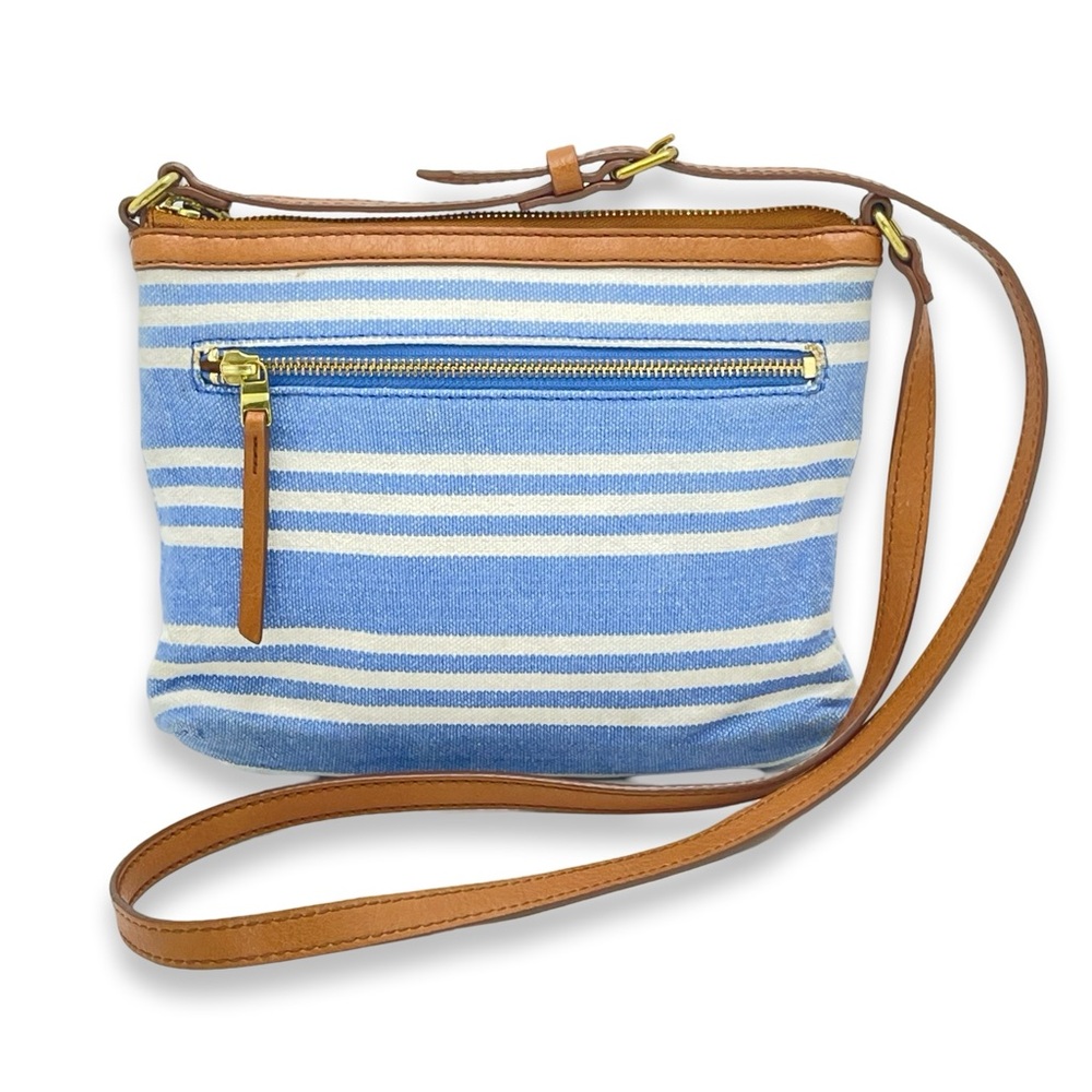 Vintage Fossil Striped Canvas Crossbody - Picture 2 of 11